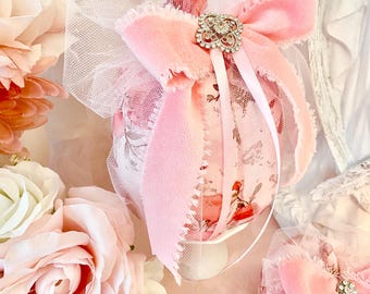 Shabby Chic Upcycled Pumpkin With Roses