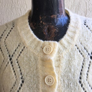 Yellow Cardigan Top - Original Vintage - Made in Italy