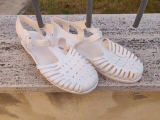 Sandali In Gomma Da Donna,sandali In Plastica Unisex,scarpe Classiche Con Fibbia Trasparente Da Donna,scarpe Da Spiaggia In Cristallo (Sandalen8,37EU