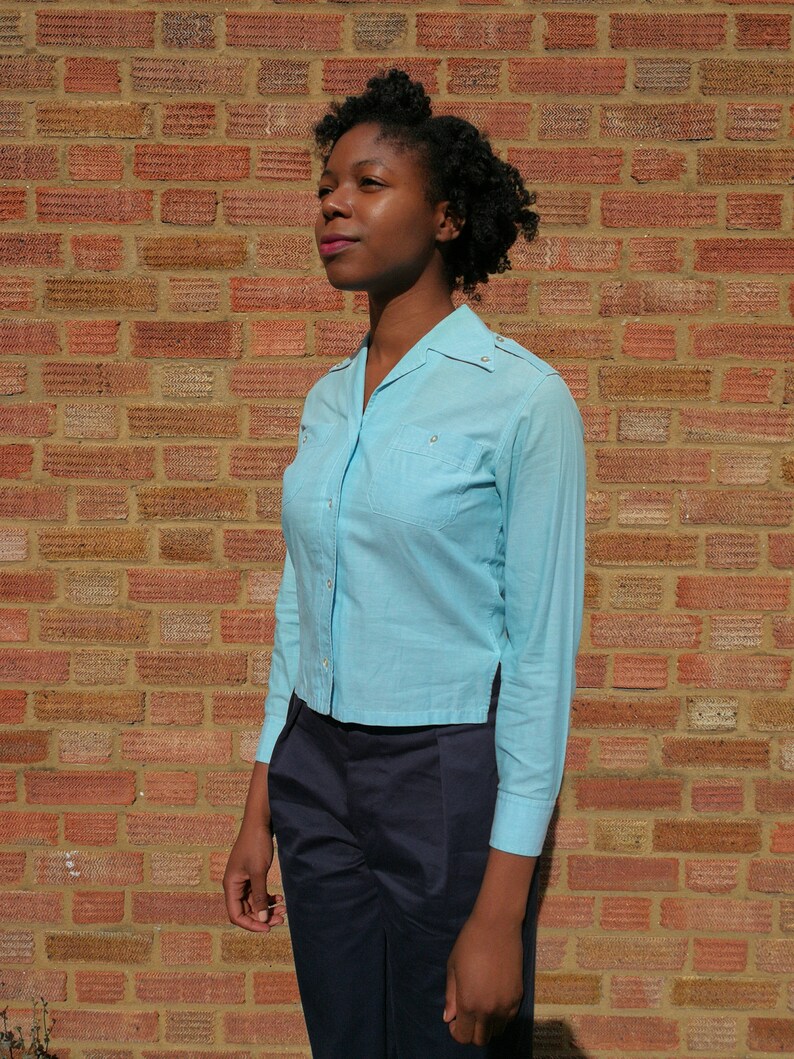 Woman Military style blouse