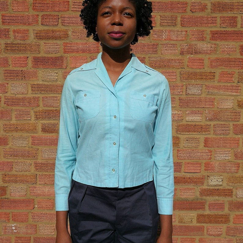 Woman Military style blouse