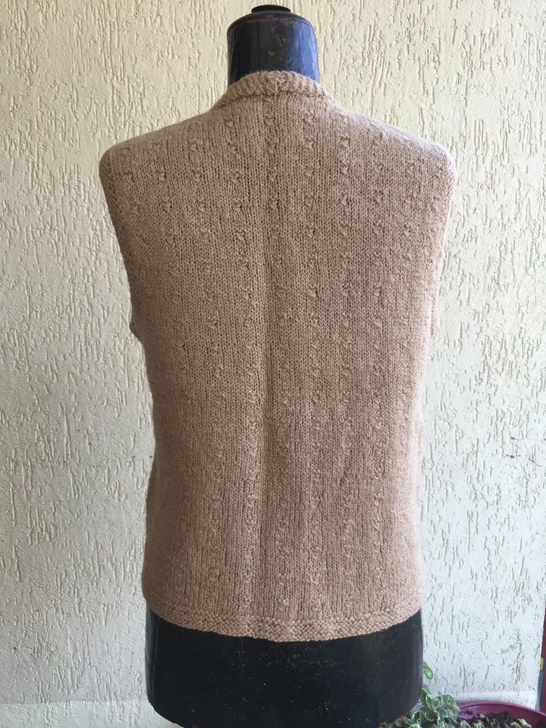 Cardigan Sleeveless Menswear Top Jumper Made in Italy Original vintage