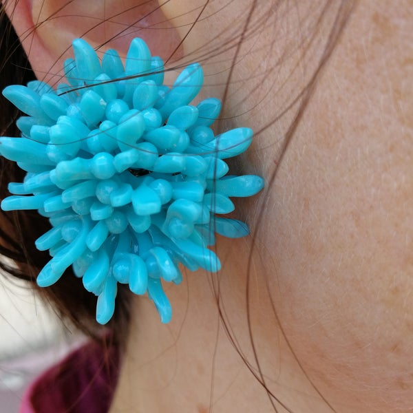 BLUE EARRING Clip on