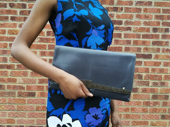 Flat Clutch with Python detail Ellebi - new with … - image 5