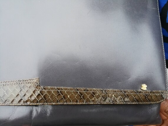 Flat Clutch with Python detail Ellebi - new with … - image 6