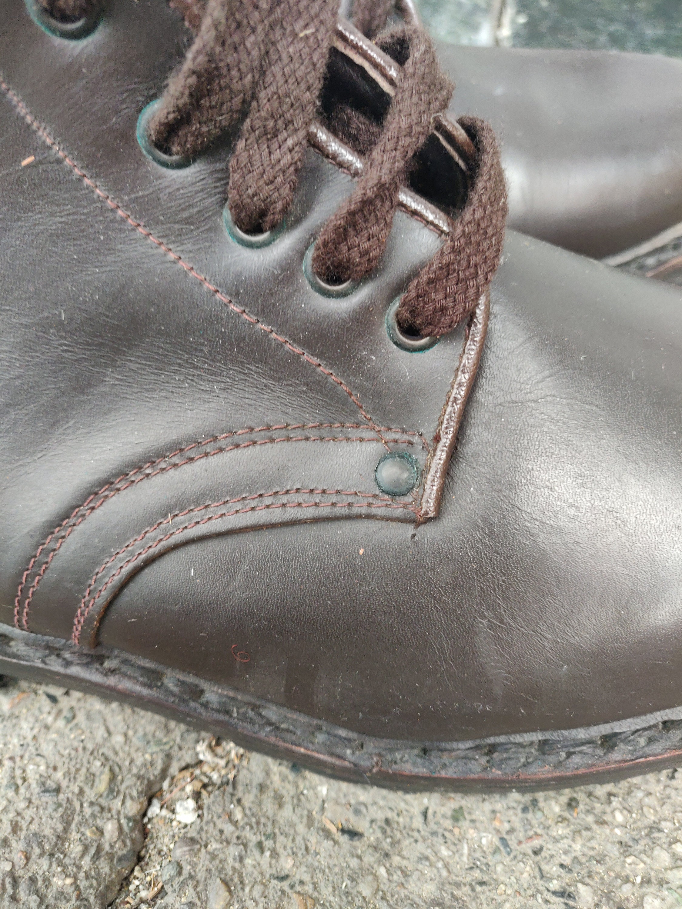 Zapatos Zapatos para hombre Botas Botas de senderismo y de montaña NOS Botas de montaña Montaña Militay Zapatos Tobillo Ropa de trabajo Botines Muy Resistentes 41 Original Vintage Made in Italy by ANAS 