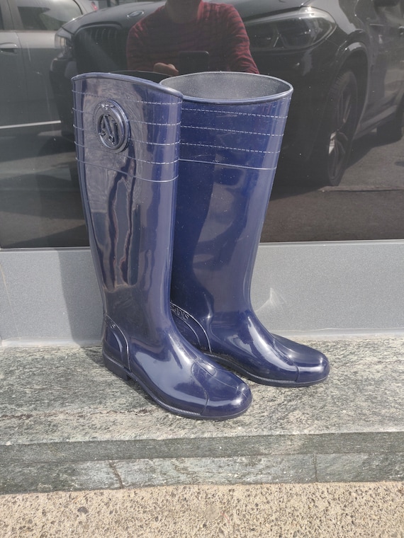 Armani Jeans Cool Rubber Rain Boots Wellington Boots in - Etsy