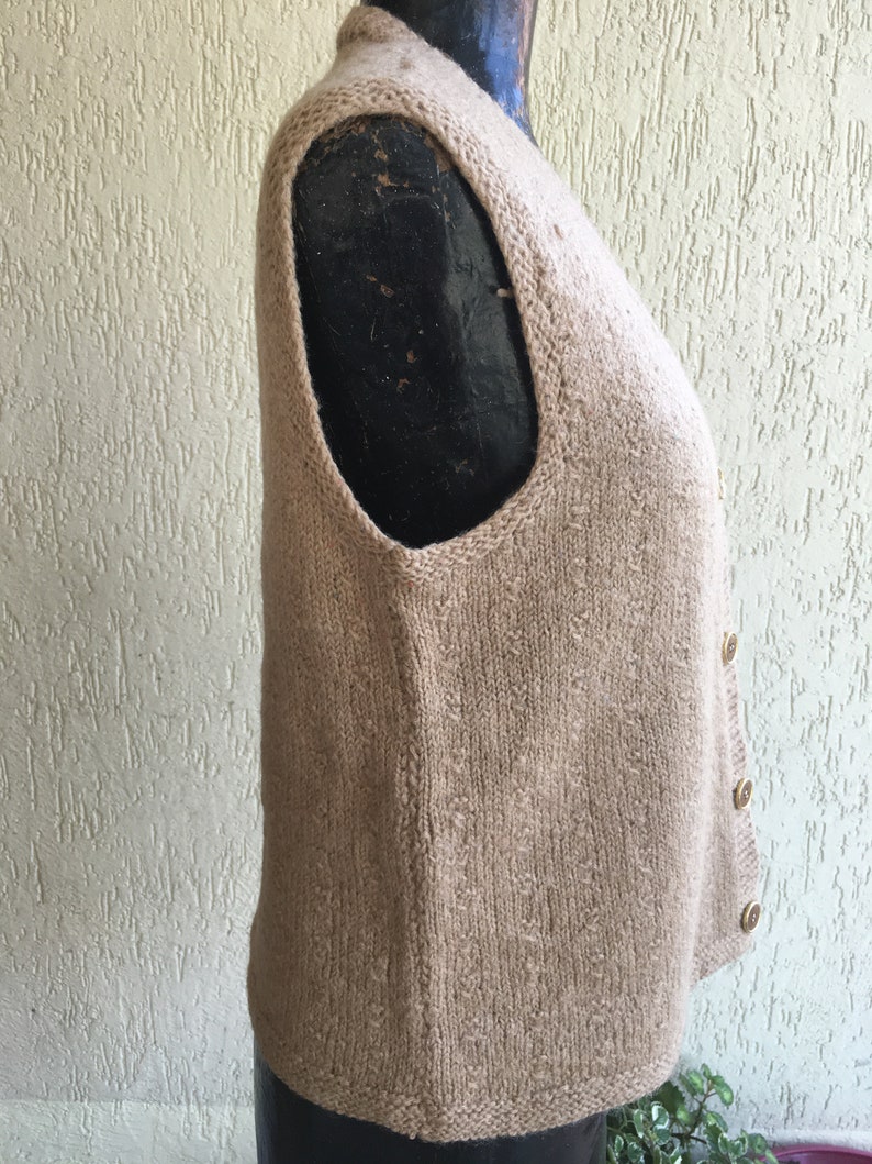 Cardigan Sleeveless Menswear Top Jumper Made in Italy Original vintage