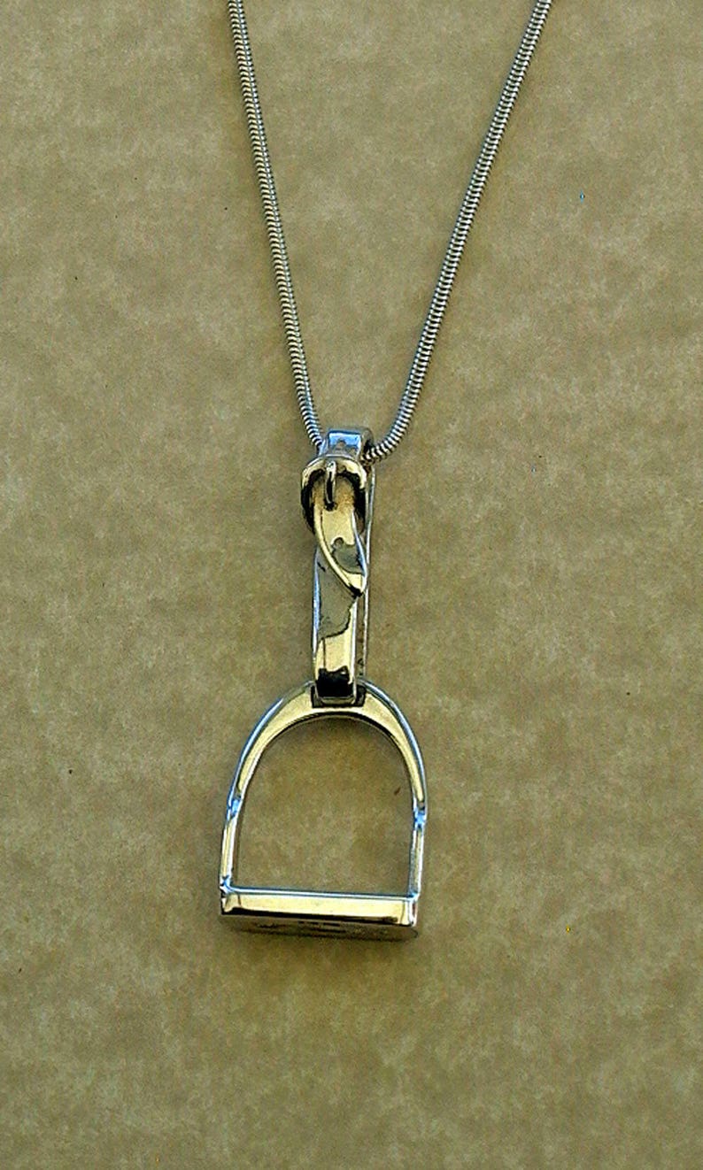 Sterling Silver Stirrup Pendant