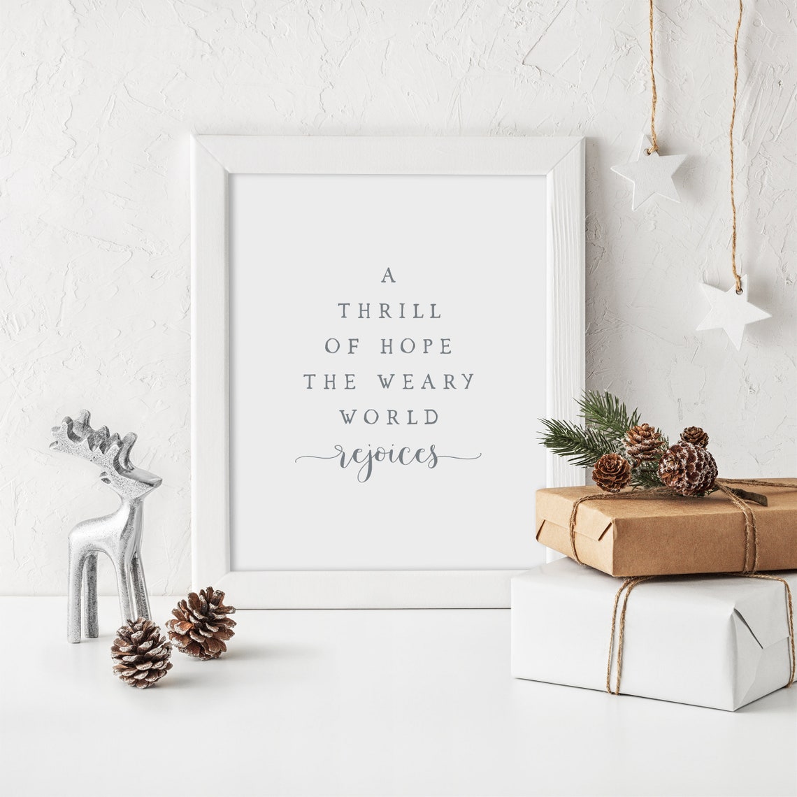 A Thrill of Hope Printable Christmas Printable Christmas - Etsy