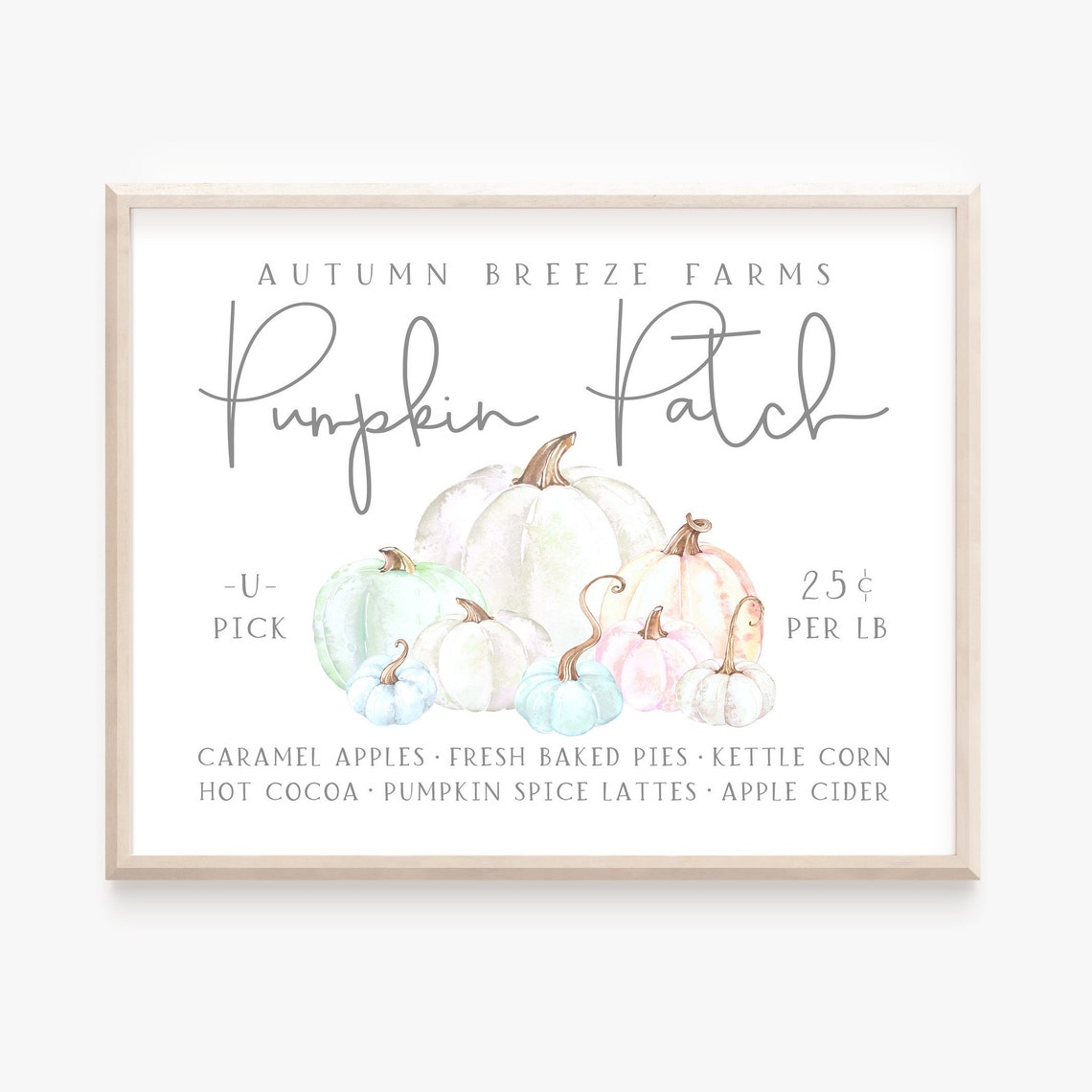 Instant Download Pumpkin Patch Sign Autumn Printable Fall - Etsy