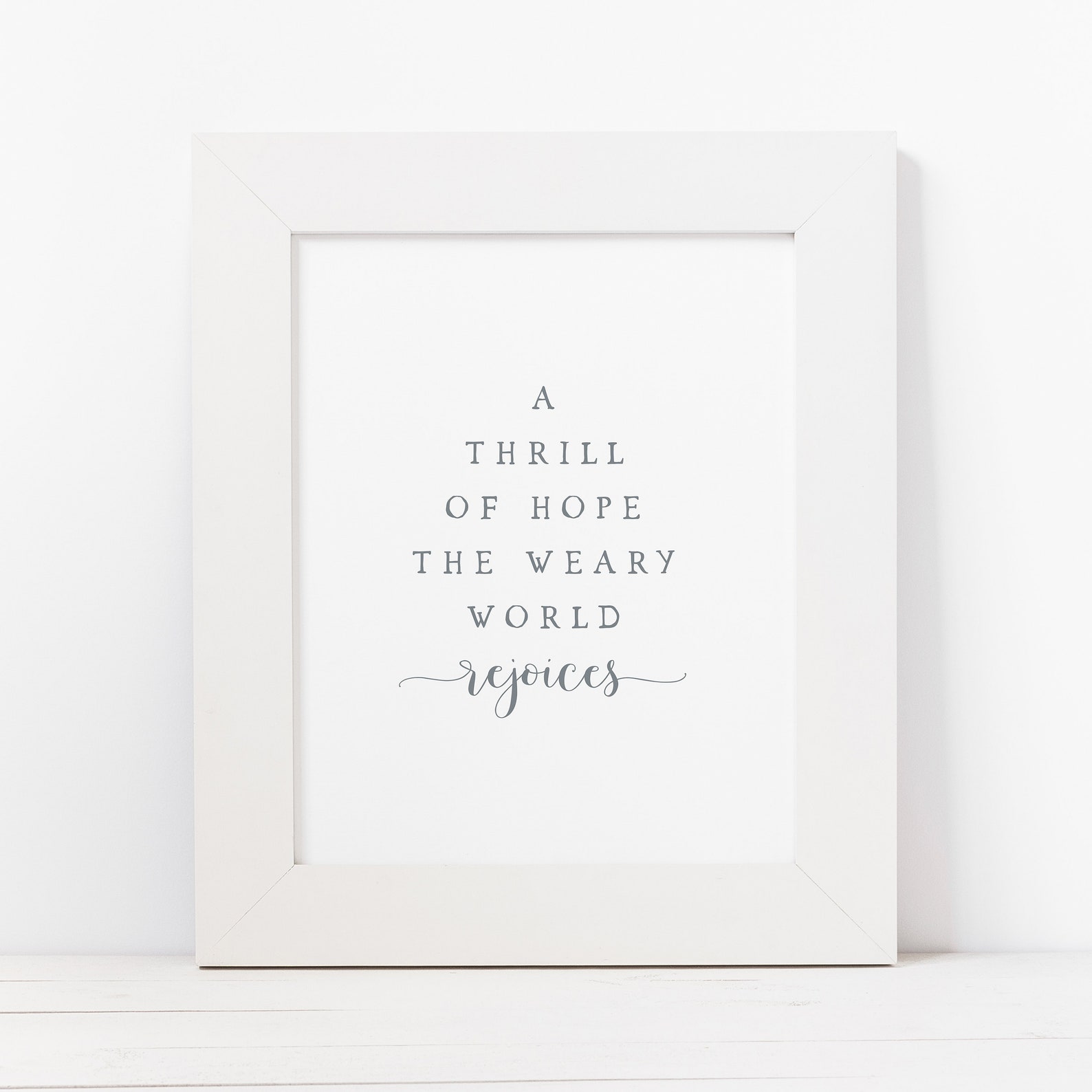 A Thrill of Hope Printable Christmas Printable Christmas | Etsy