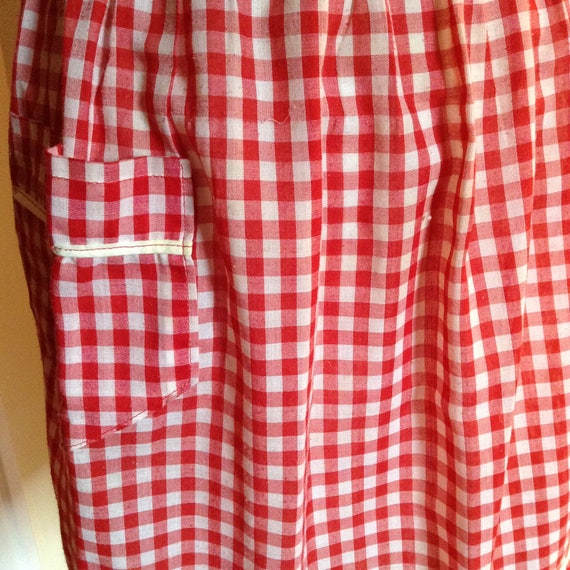 Apron - Red Check with Pocket - image 3