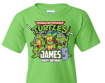 SAVE 10% on Teenage Mutant Ninja Turtles Birthday Shirts, TMNT birthday, Turtles, Birthday Shirts, Family Shirts, TMNT Family shirts,