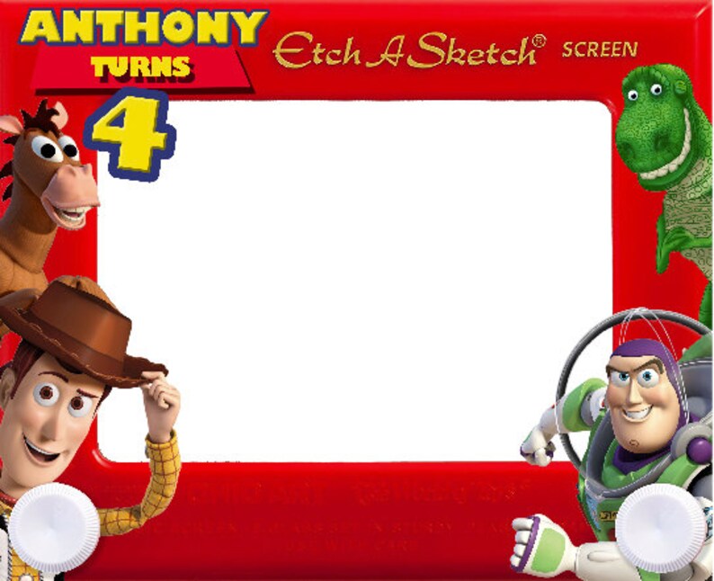 Toy Story Birthday Sticker Frames Photo Booth Frame Prop Photobooth Props Party
