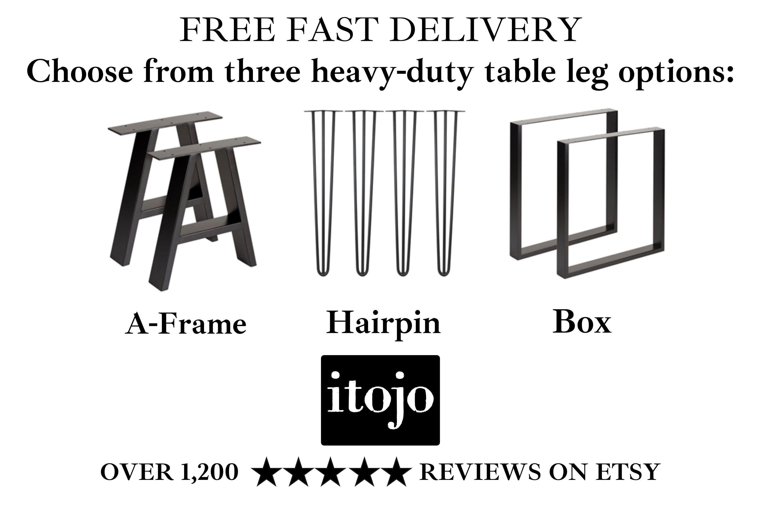 Handcrafted Outdoor Table on Heavy Duty Steel Legs. Patio Etsy UK