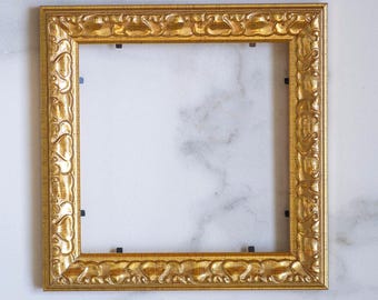 6x6 Inch (15x15 cm) Ornate Gold Wood Picture Frame