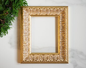 6x8 IN antique style fine art frame gold, 15X20 CM vintage art picture frame, frame for painting, antique style art frame