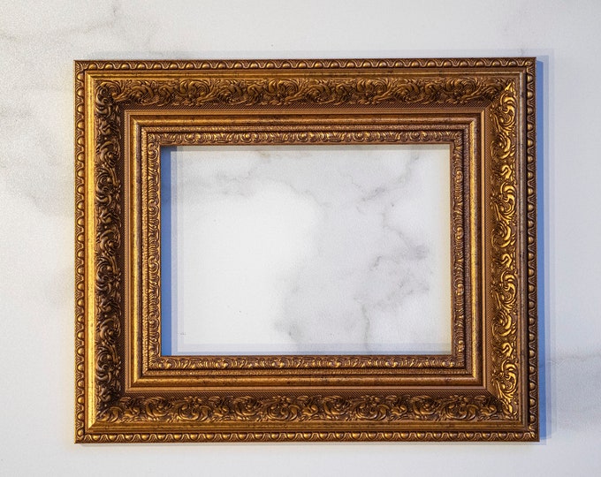 6x8 IN Antique Style Fine Art Frame Bronze Gold Color, 15X20 CM Vintage