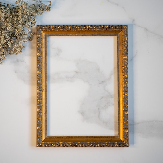 額縁 1970~ Wood Frame Vintage Poster Mid Century Classic Mod Curved Edge Solid Wood 12.5x16 Frame