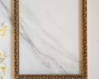 8x10 inch (20x25 cm) Vintage Gold Wood Frame,  Picture Frame