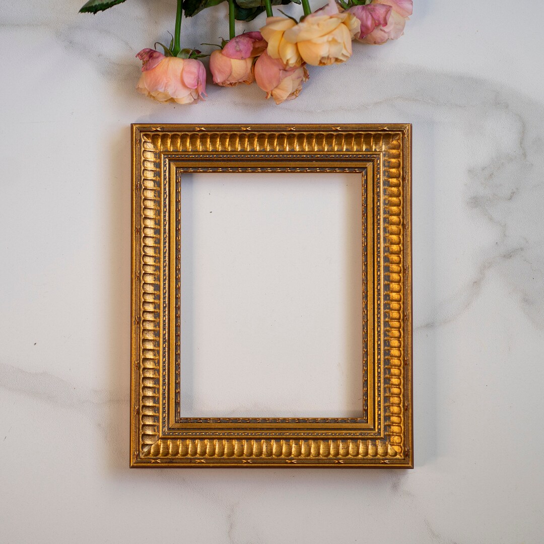 6x8 IN Antique Style Fine Art Frame Gold Bronze Color, 15X20 CM Vintage
