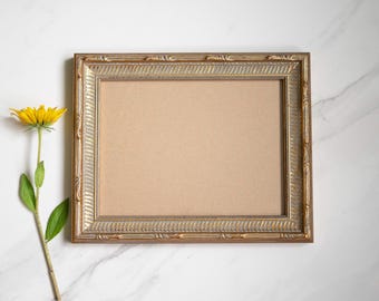 7x9.5 inch handcrafted Gold Leaf Baroque Wood Picture Frame - Vintage Gallery Wall Decor 18x24 cm