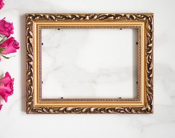 6x8 IN antique style fine art frame gold - bronze color, 15X20 CM vintage art picture frame, frame for painting, antique style art frame