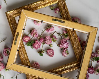 * vintage frame ୨୧ リボン飾り ヴィンテージフレーム 8.5x11 Vintage Gold Frame, Victorian Frame, Baroque Ornate