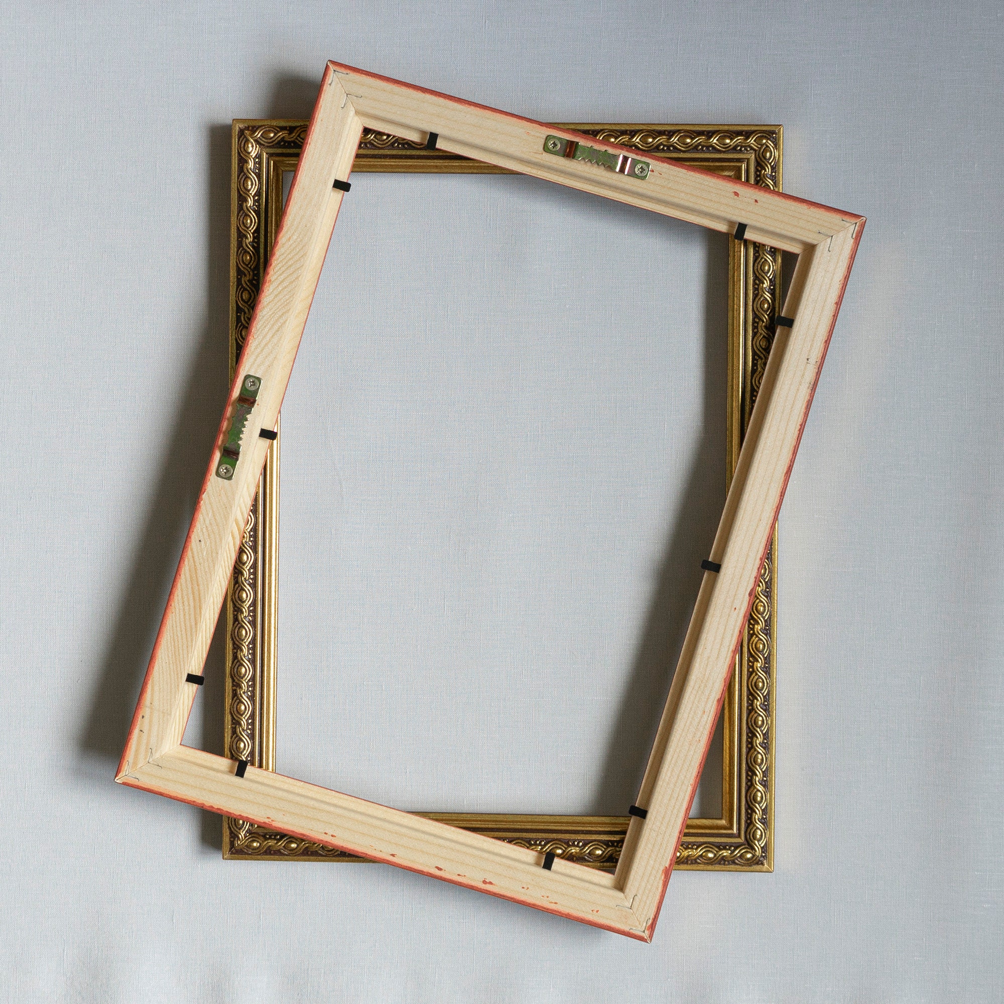 A4 Wood Frame Vintage Style Golden Bronze Color 21x30 CM