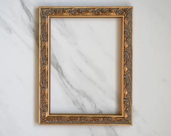 6x8 Inch (15x20 cm) Antique Gold Bronze Ornate Wood Picture Frame