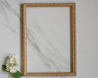 Handcrafted Vintage Gold A4 Frame: Ornate Photo/Diploma Display