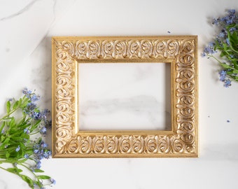 6x8 IN antique style fine art frame gold, 15X20 CM vintage art picture frame, frame for painting, antique style art frame