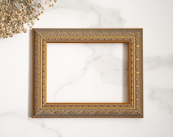 6x8 IN antique style fine art frame gold - bronze color, 15X20 CM vintage art picture frame, frame for painting, antique style art frame