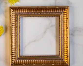 15x15 CM Wood Vintage Style Golden Handcrafted Wood Frame 6x6 inch