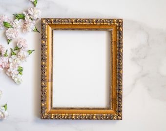 6x8 IN antique style fine art frame gold - bronze color, 15X20 CM vintage art picture frame, frame for painting, antique style art frame