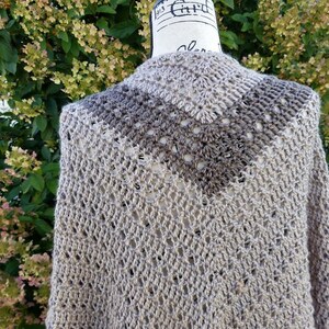 Crochet Grand Canyon Shawl PATTERN ONLY women's wearable wrap V-shaped gift for her prayer winter spring summer accessory wardrobe 2X 3X image 6