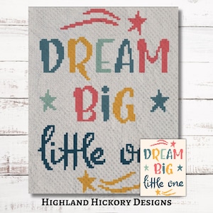 Dream Big Graph-haakpatroon C2C Graphgan + schriftelijke instructies van hoek tot hoek, tapijt, Tunesisch, breien, kruissteektabel pdf