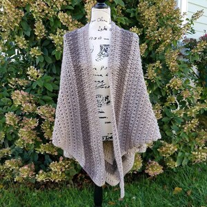 Crochet Grand Canyon Shawl PATTERN ONLY women's wearable wrap V-shaped gift for her prayer winter spring summer accessory wardrobe 2X 3X image 3