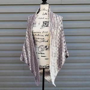 Crochet Snowy Sky Shawl PATTERN ONLY women&#39;s wear triangle shawl wrap light weight XL 2XL 3XL All sizes easy gift for her
