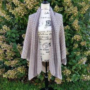 Crochet Grand Canyon Shawl PATTERN ONLY women&#39;s wearable wrap V-shaped gift for her prayer winter spring summer accessory wardrobe 2X 3X