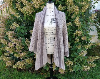 Crochet Grand Canyon Shawl PATTERN ONLY women's wearable wrap V-shaped gift for her prayer winter spring summer accessory wardrobe 2X 3X