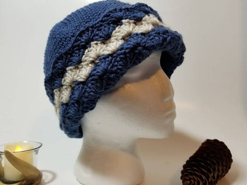 Crochet Wavy Shells Beanie PATTERN ONLY women's winter Etsy
