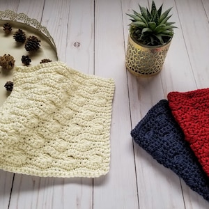 Crochet Ocean Waves Washcloth PATTERN ONLY dishcloth kitchen bathroom dish cloth wash cloth wash rag dish rag kitchen items restroom bath