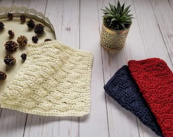 Crochet Ocean Waves Washcloth PATTERN ONLY dishcloth kitchen bathroom dish cloth wash cloth wash rag dish rag kitchen items restroom bath