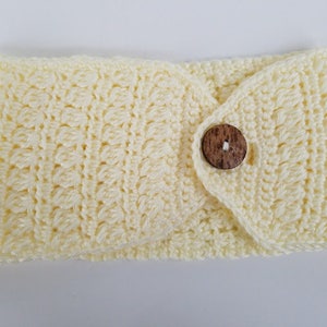 Crochet Clusters and Stripes Ear Warmer Headband PATTERN ONLY pdf instant digital download women&#39;s adjustable pistachio seasonal