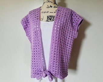 Crochet Wild Orchid Cardigan PATTERN ONLY women's teen's teenager sweater top kimono summer lacy spring fall short sleeves gift for her