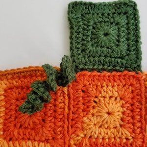 Crochet Pumpkin Placemat PATTERN ONLY seasonal holiday decor table setting place setting Halloween Fall Autumn Thanksgiving Jack-o'lantern image 4