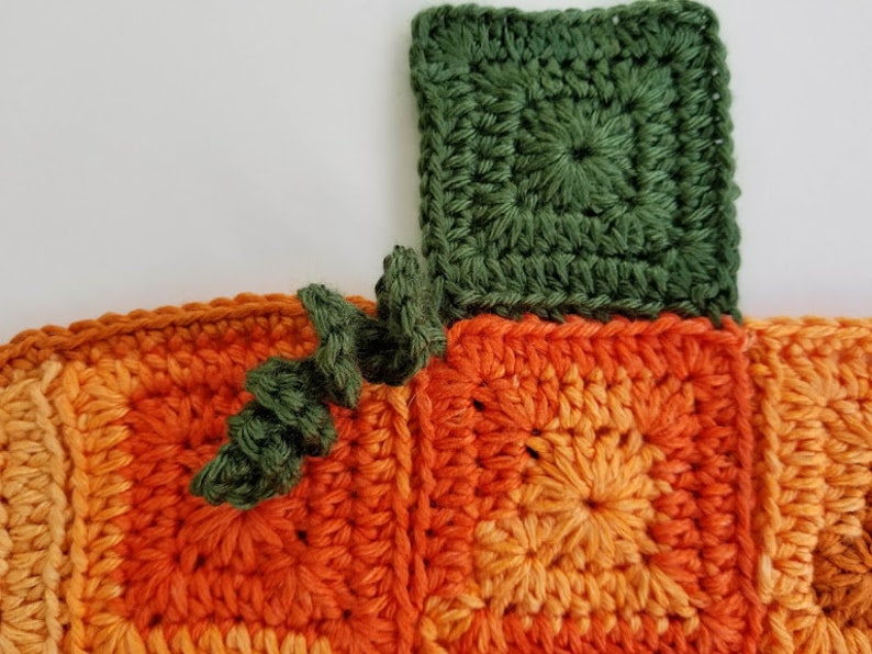 Crochet Pumpkin Placemat PATTERN ONLY seasonal holiday decor table setting place setting Halloween Fall Autumn Thanksgiving Jack-o'lantern image 4