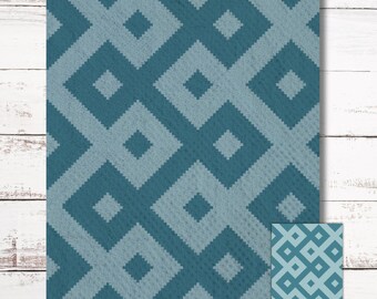Geometric 3 Graph Crochet Pattern C2C Graphgan + Written Instructions Corner-to-Corner, Tapestry, Tunisian, Knitting, Cross Stitch Chart PDF